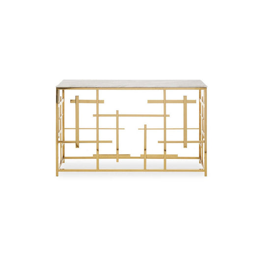 Aprilia White Marble Console Table