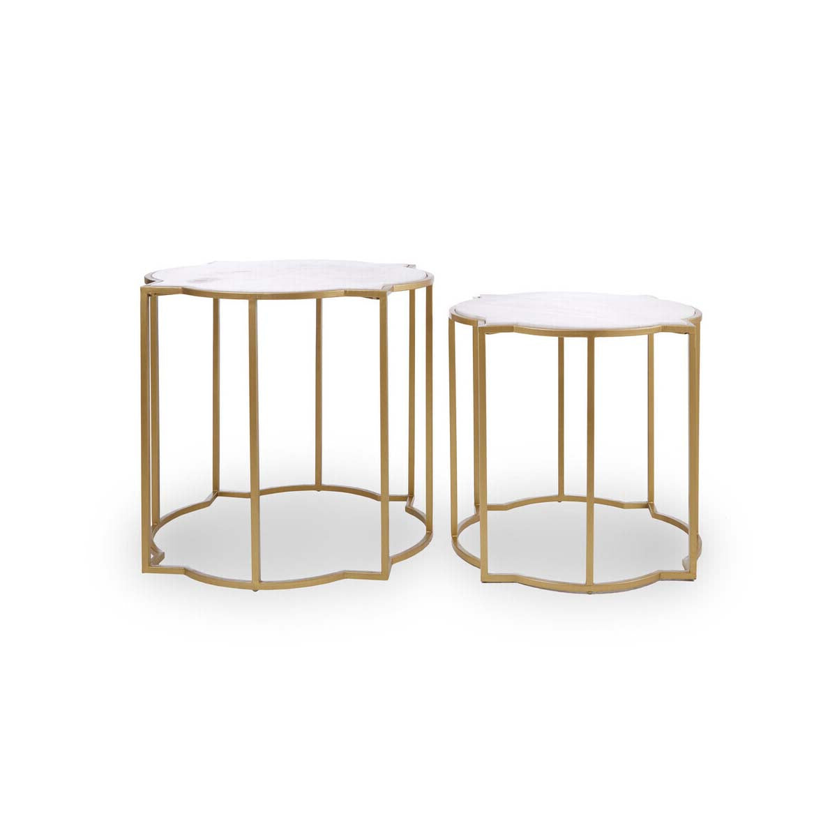 Rabia Set Of 2 Tables With Marble Top