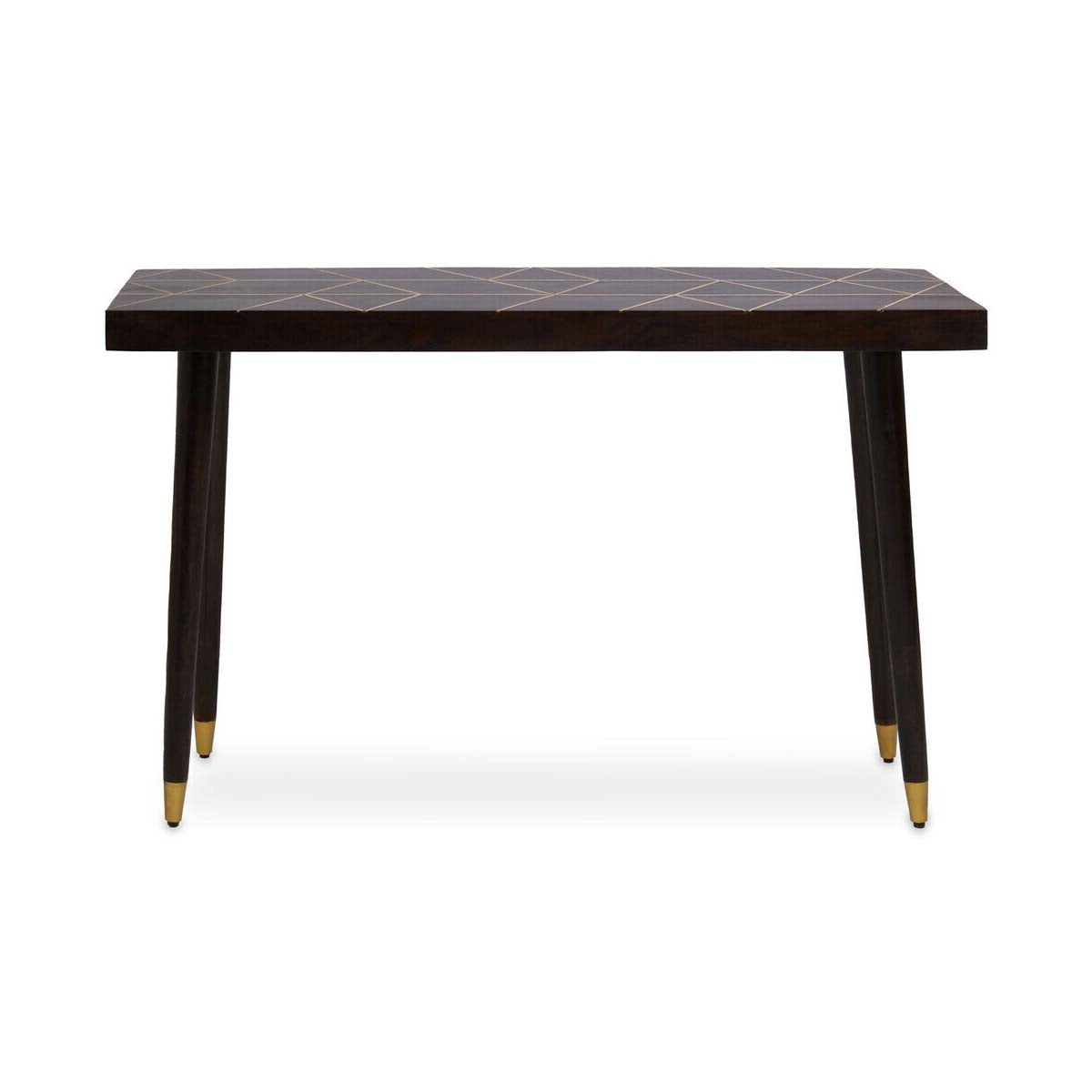 Naro Mango Wood And Gold Finishing Console Table