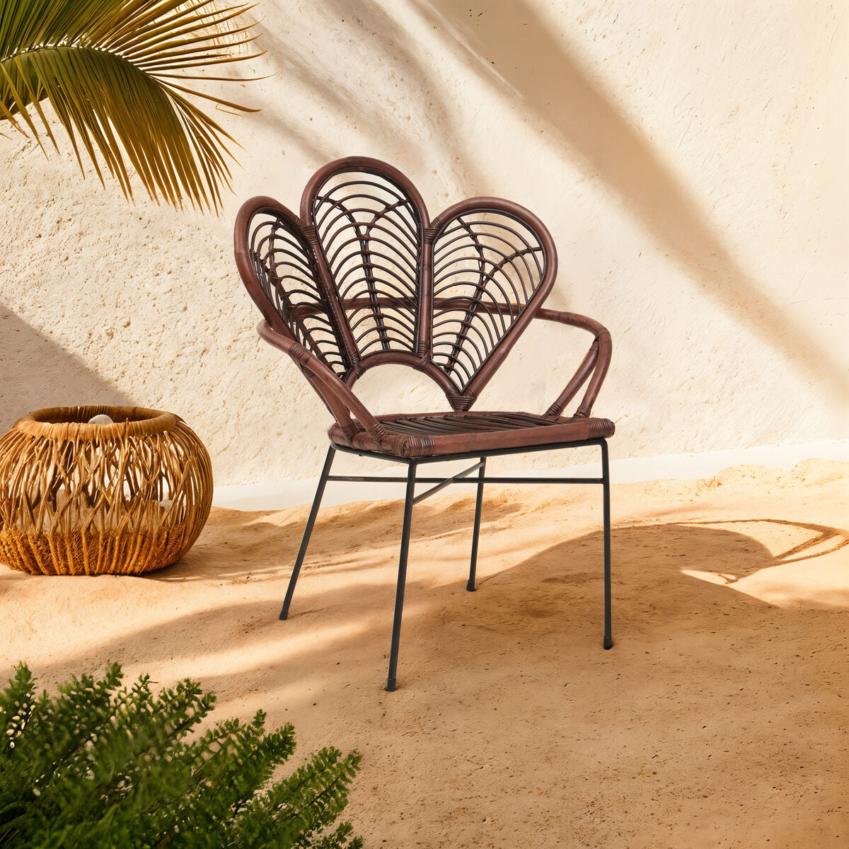 Manado Brown Natural Rattan Chair