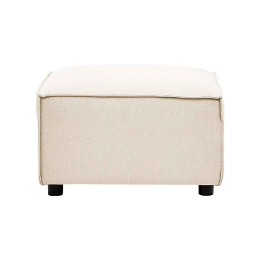 Toulouse Cream Fabric Sofa Ottoman