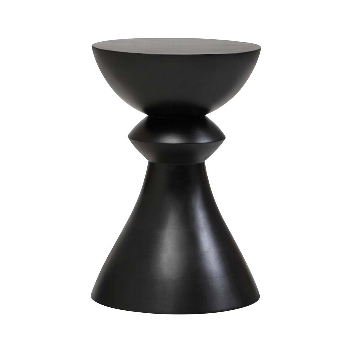Walsa Black Finish Mango Wood Accent Side Table