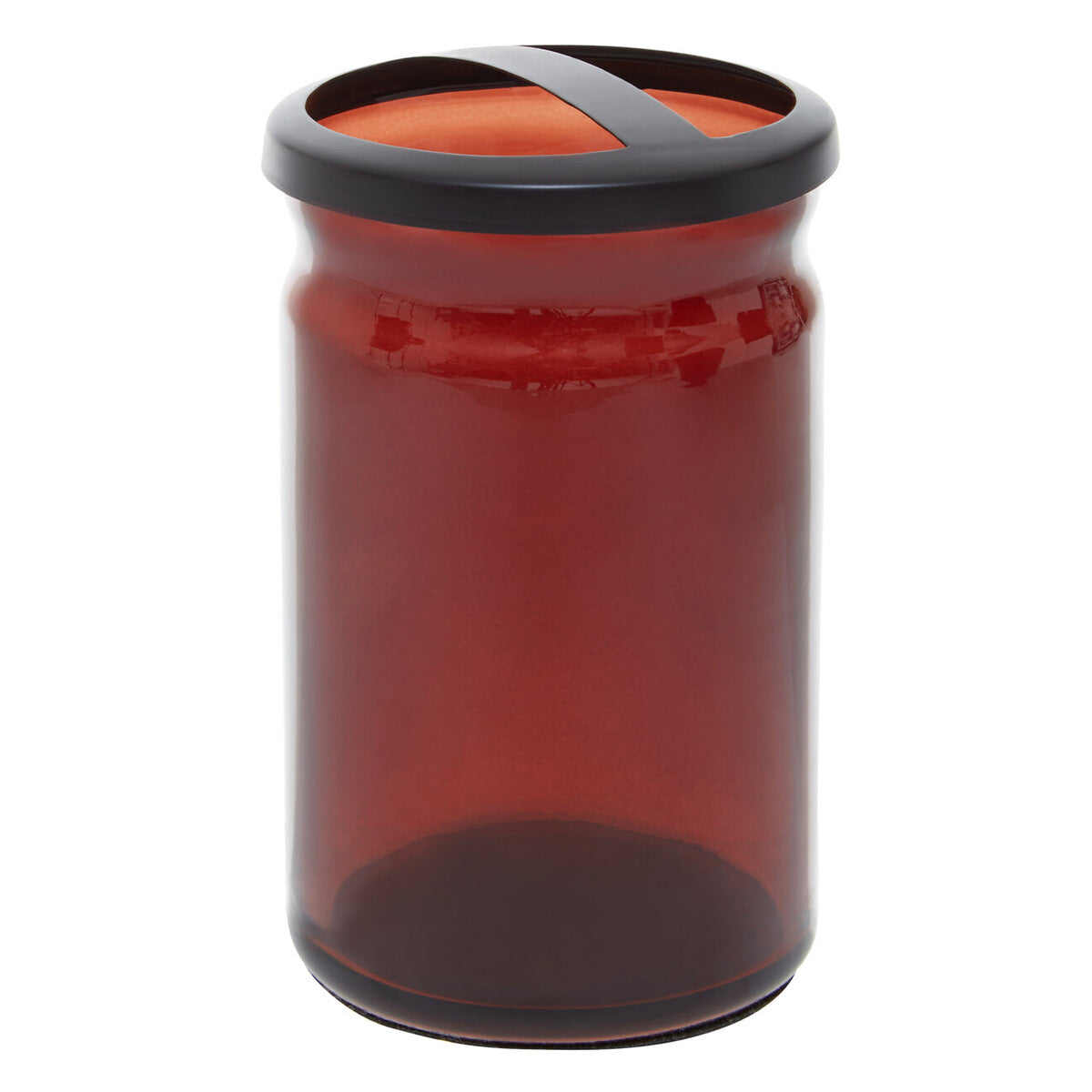 Allegra Kiara Brown Glass Toothbrush Holder