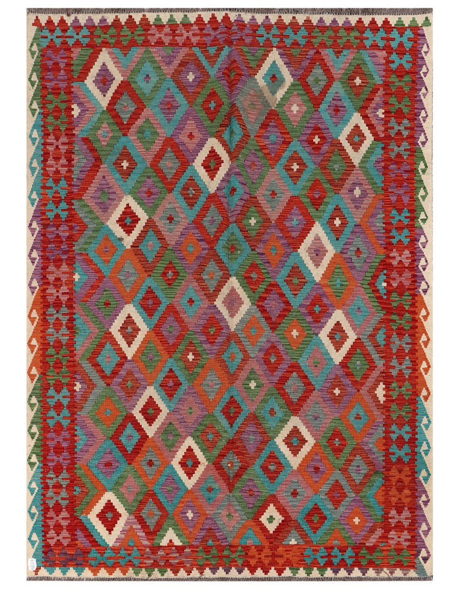 Maimana Afghanistan Kilim Rug - 289 x205 cm