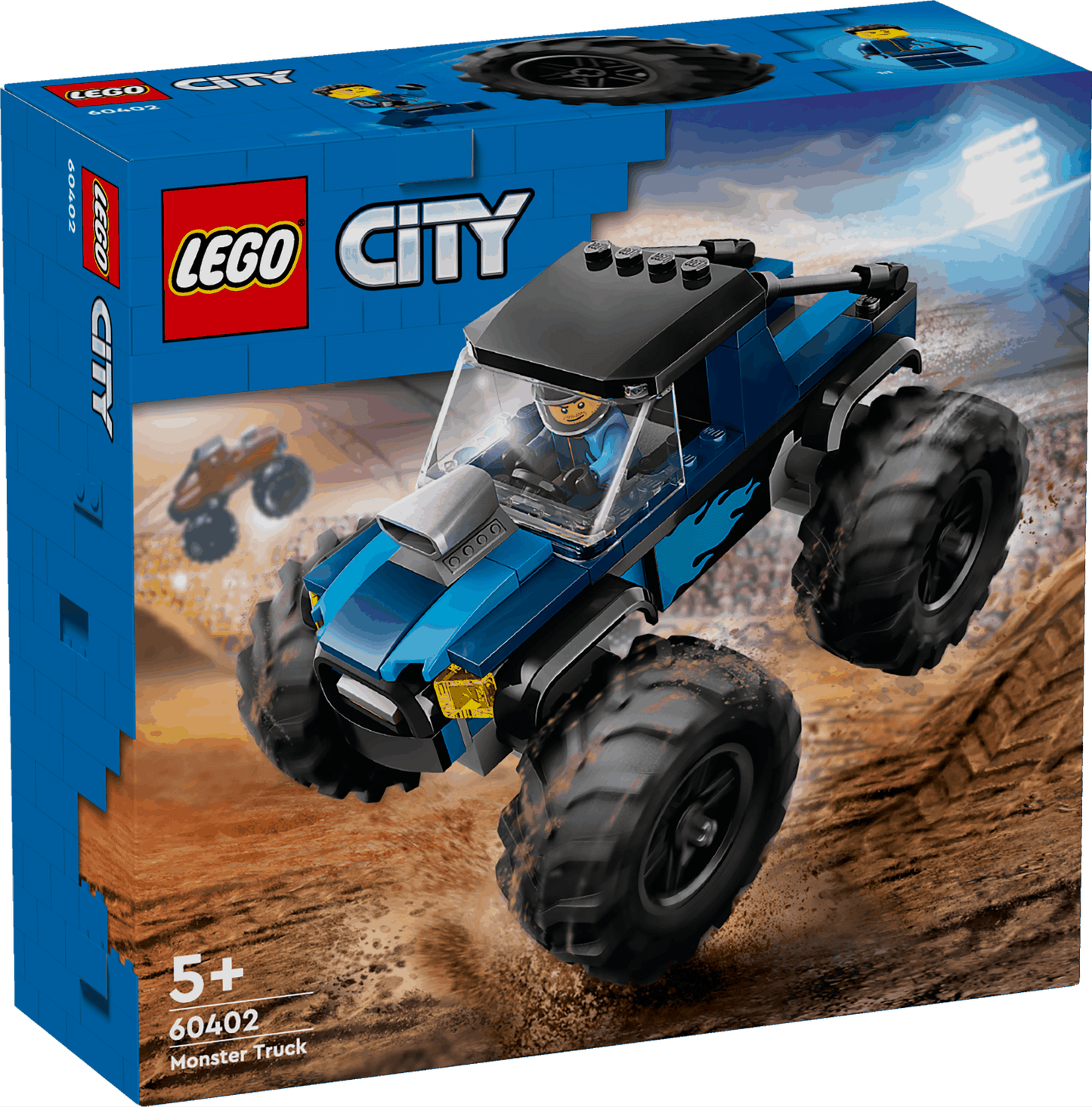 Lego City 60402 Blue Monster Truck Buildable Playset for Ages 5 and Up
