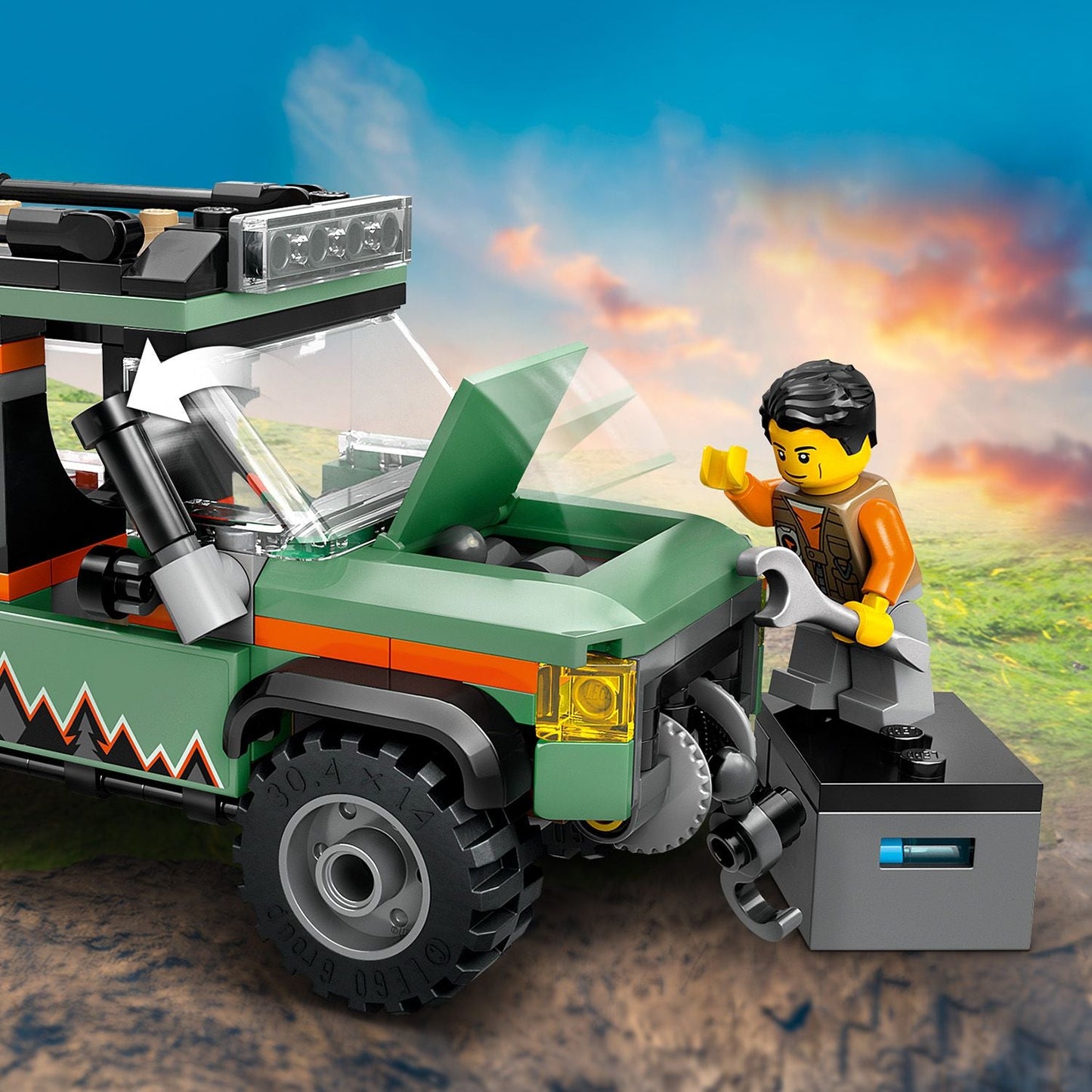Lego City 60447 Off-Road 4x4 Mountain Truck Playset for Ages 6 and Up