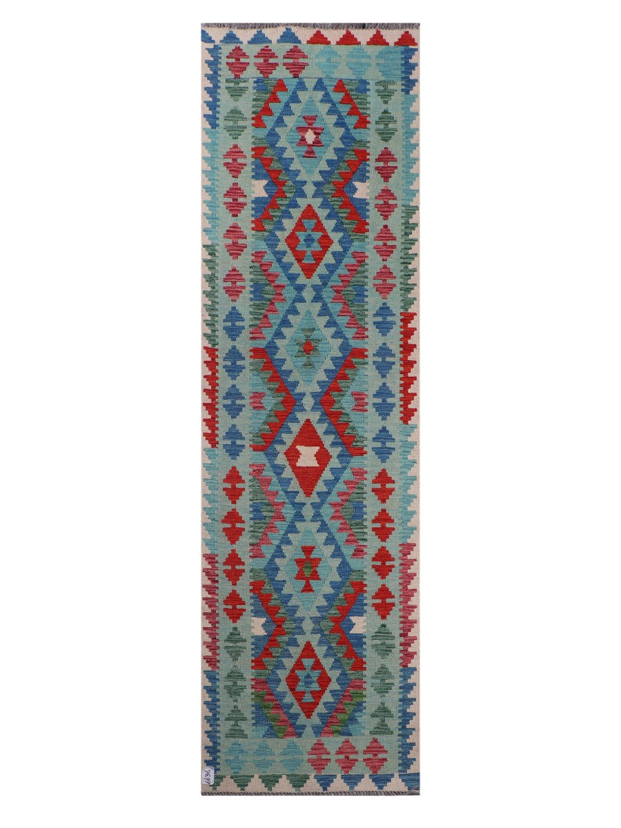 Maimana Afghanistan Kilim Runner - 289 x 82 cm