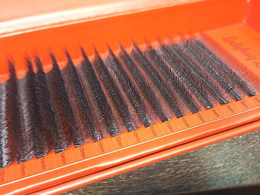 🤎 Brown 6D Clover Lashes 🤎 16 Rows • Single Length