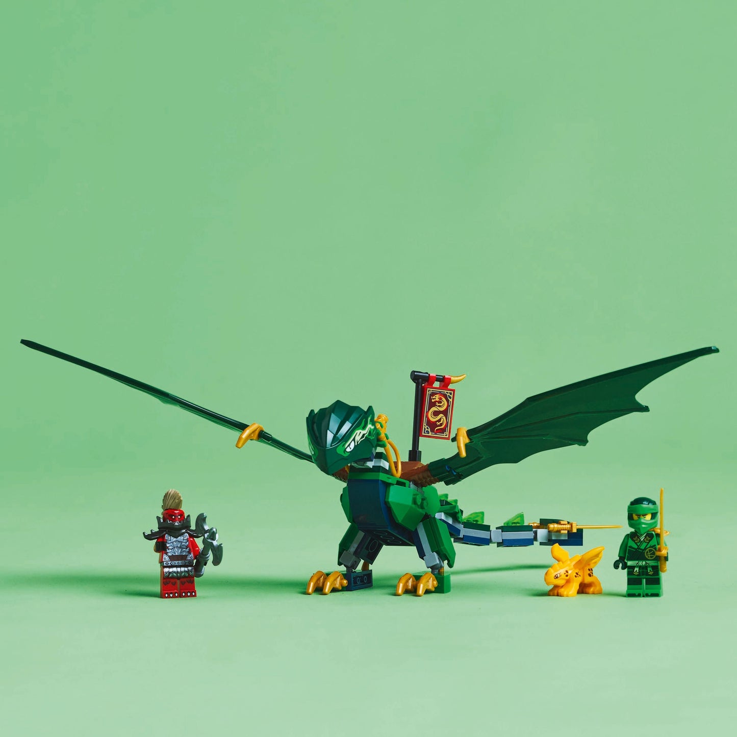 Lego Ninjago 71829 Lloyd's Green Forest Dragon Playset for Ages 6 & Up