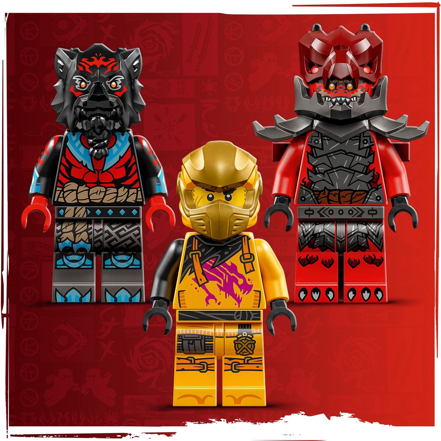 Lego Ninjago 71833 Ras and Arin's Super Storm Jet Playset for Ages 8+