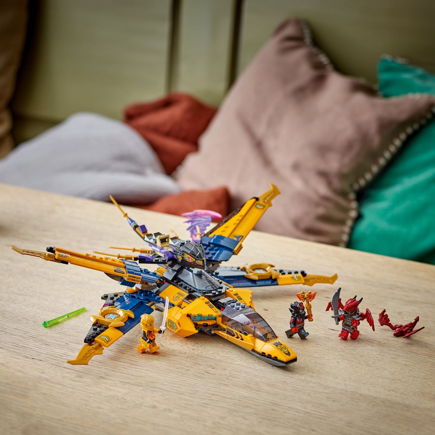 Lego Ninjago 71833 Ras and Arin's Super Storm Jet Playset for Ages 8+