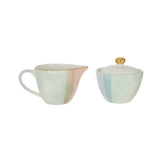 Colour Of Paradise Sugar Pot And Creamer