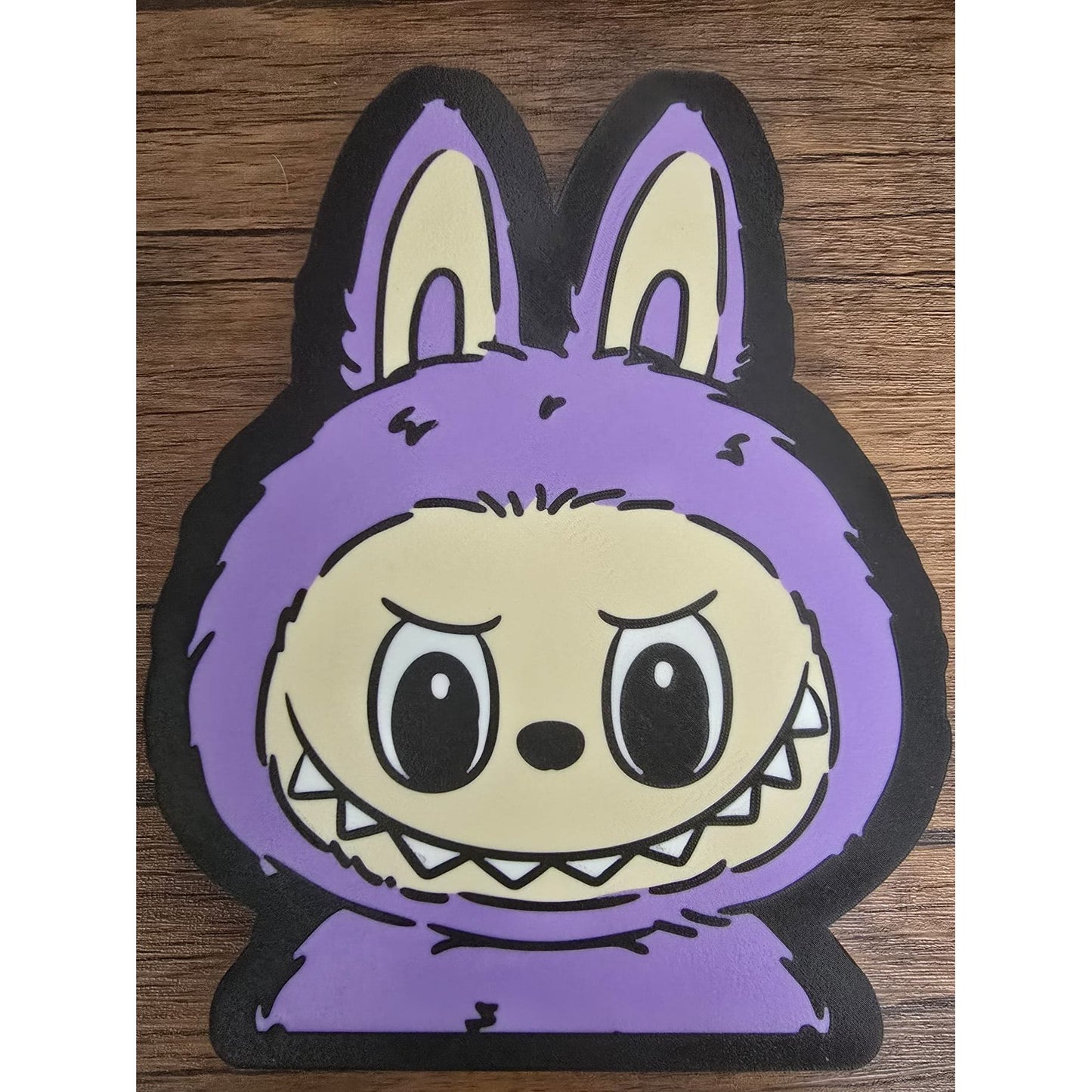 Purple Labubu LED Light – 7"x8.5" Lightbox Wall Decor for Pop Mart Fans (Battery Powered, No Batteries Included)