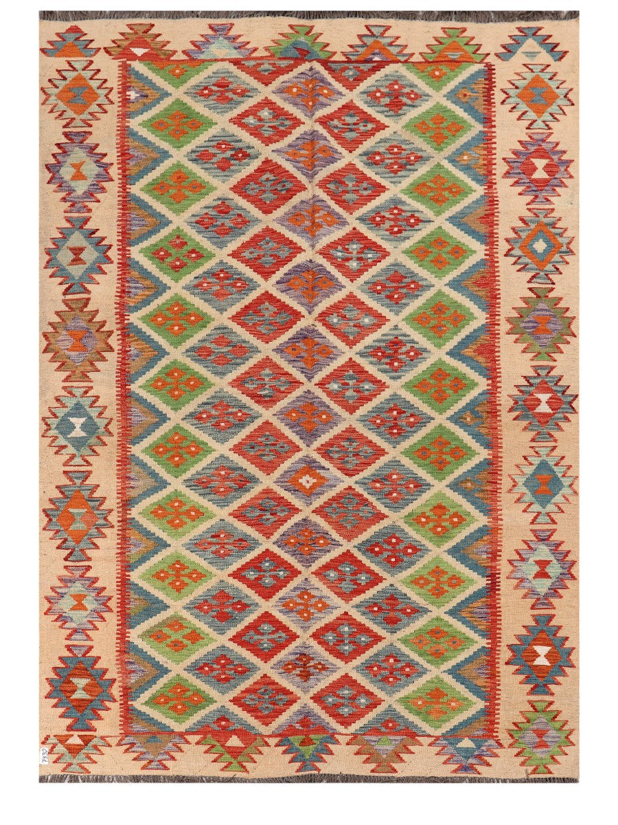 Maimana Afghanistan Kilim Rug - 284 x199 cm