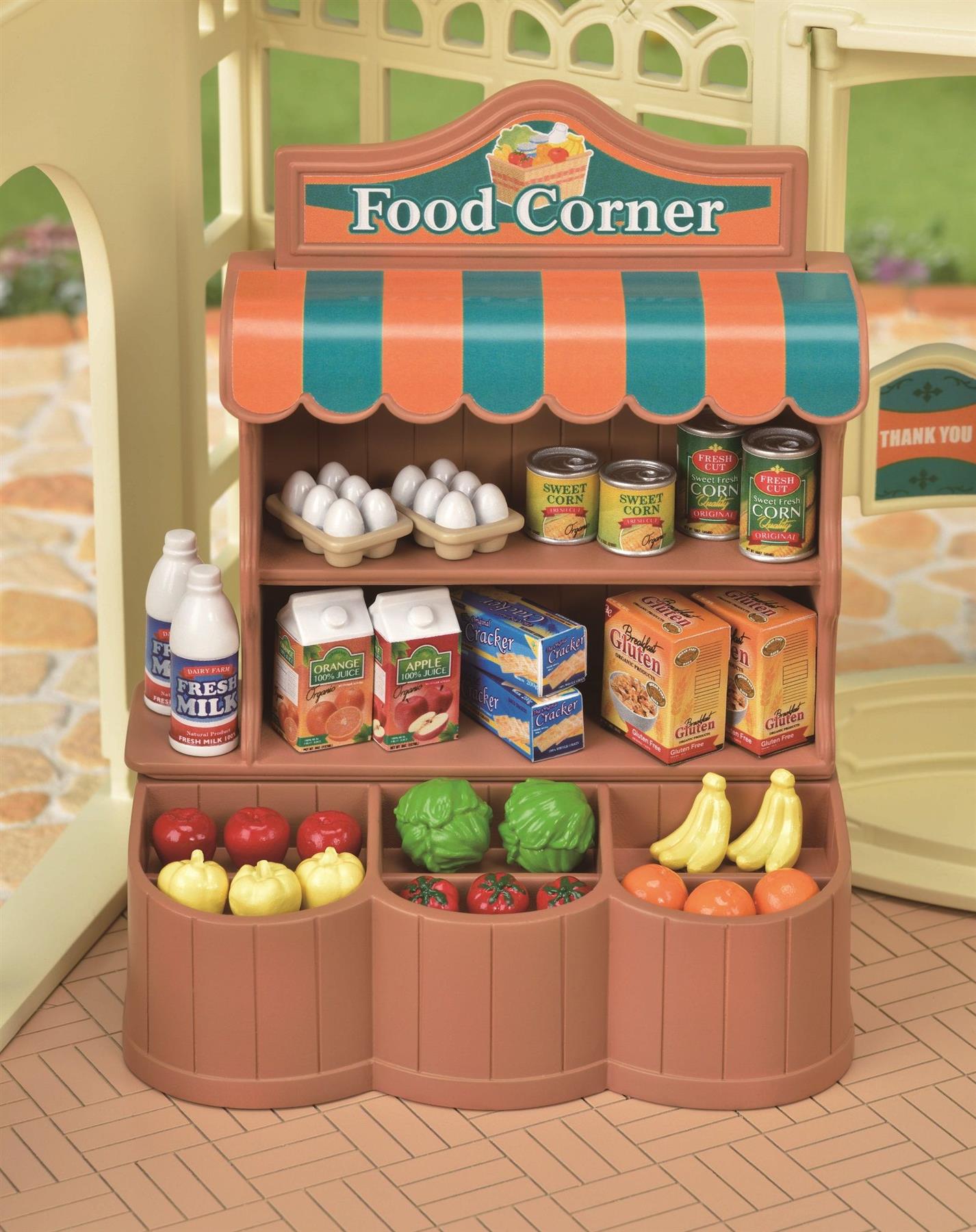 Sylvanian Families Grocery Market Toy Shop Playset for Ages 3 and Up