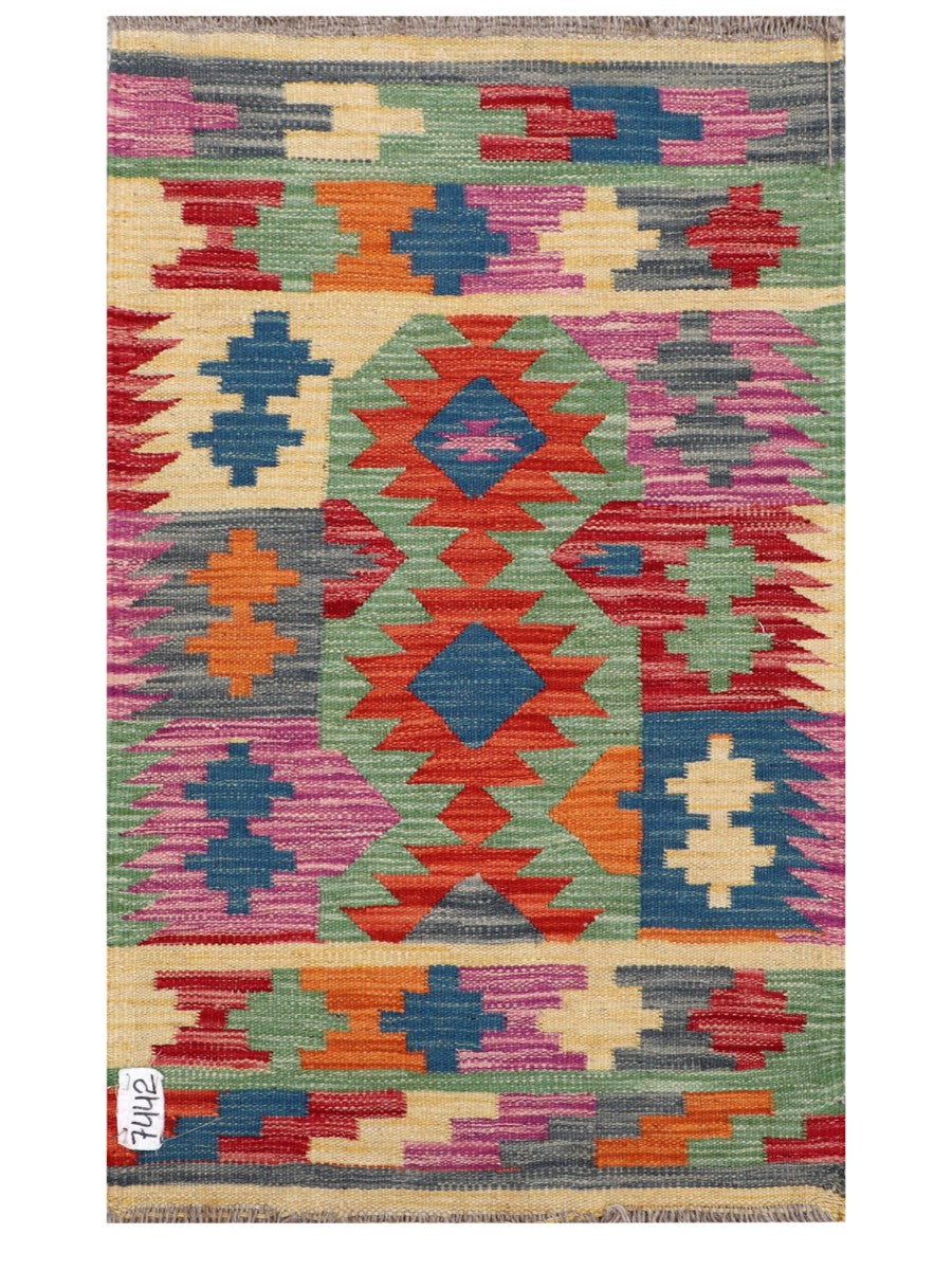 Maimana Afghanistan Kilim Rug - 98 x 59 cm