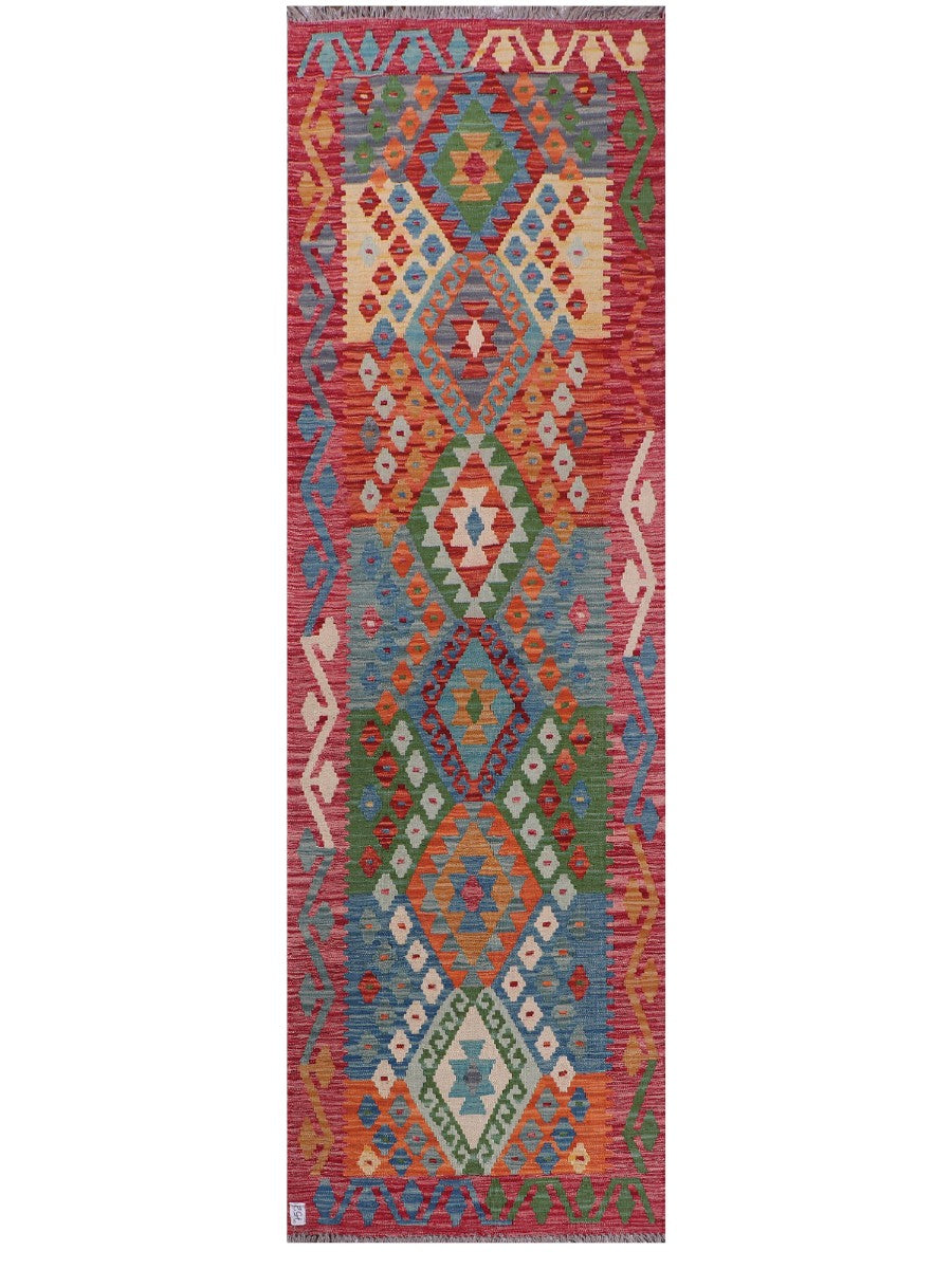 Maimana Afghanistan Kilim Runner - 291 x 89 cm