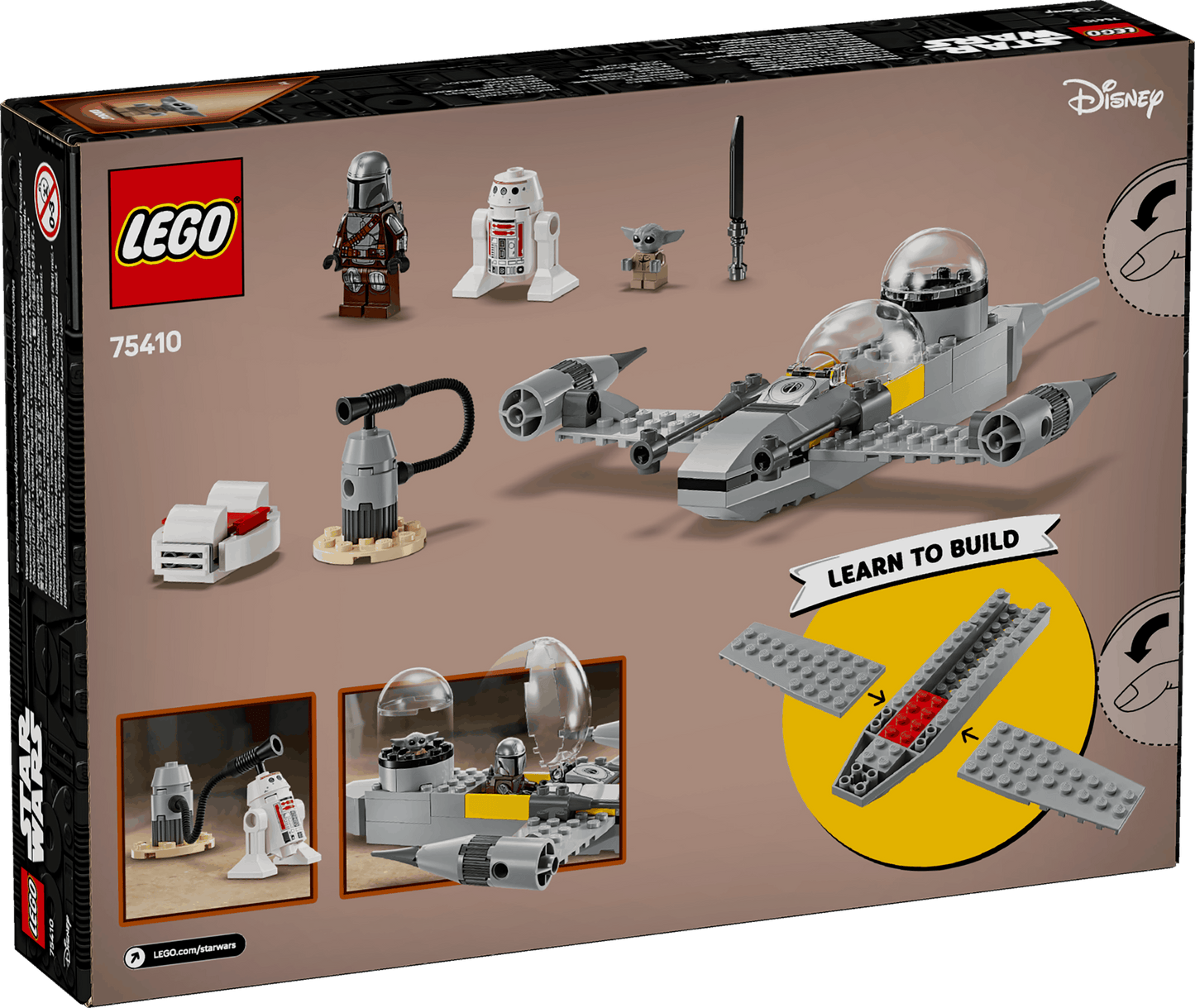 Lego Star Wars 75410 Mando and Grogu's N-1 Starfighter for Ages 4 & Up