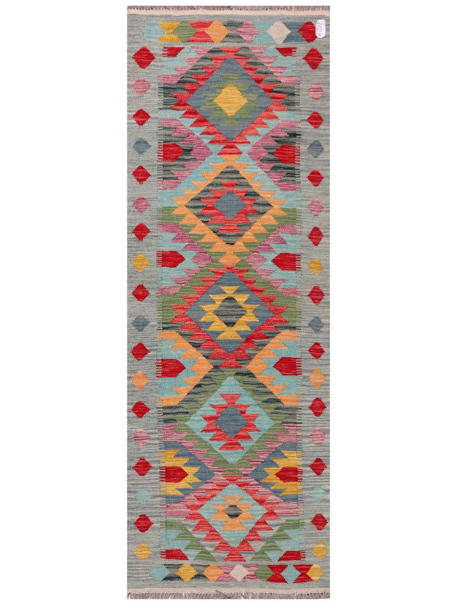 Maimana Afghanistan Kilim Rug - 209 x75 cm