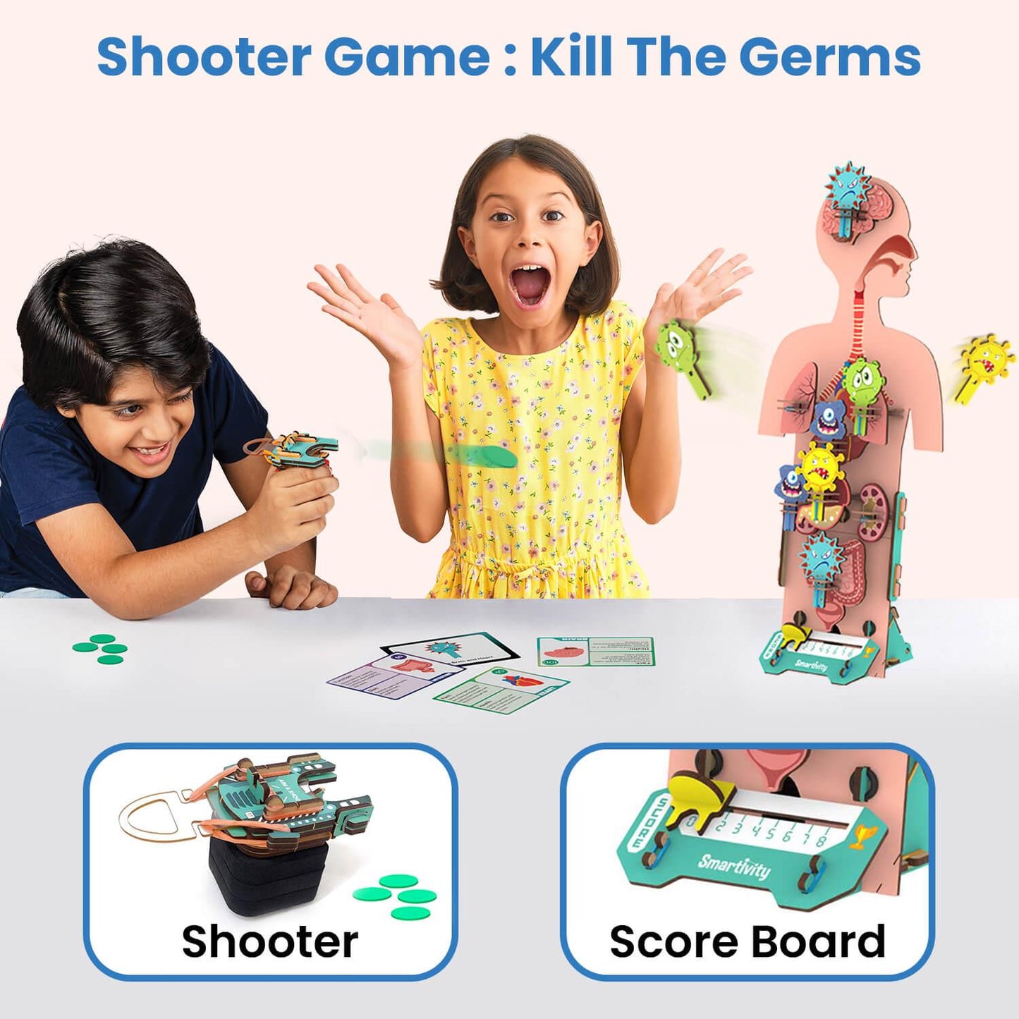 Smartivity Human Body Germ Buster | DIY STEAM 5-in-1 Game
