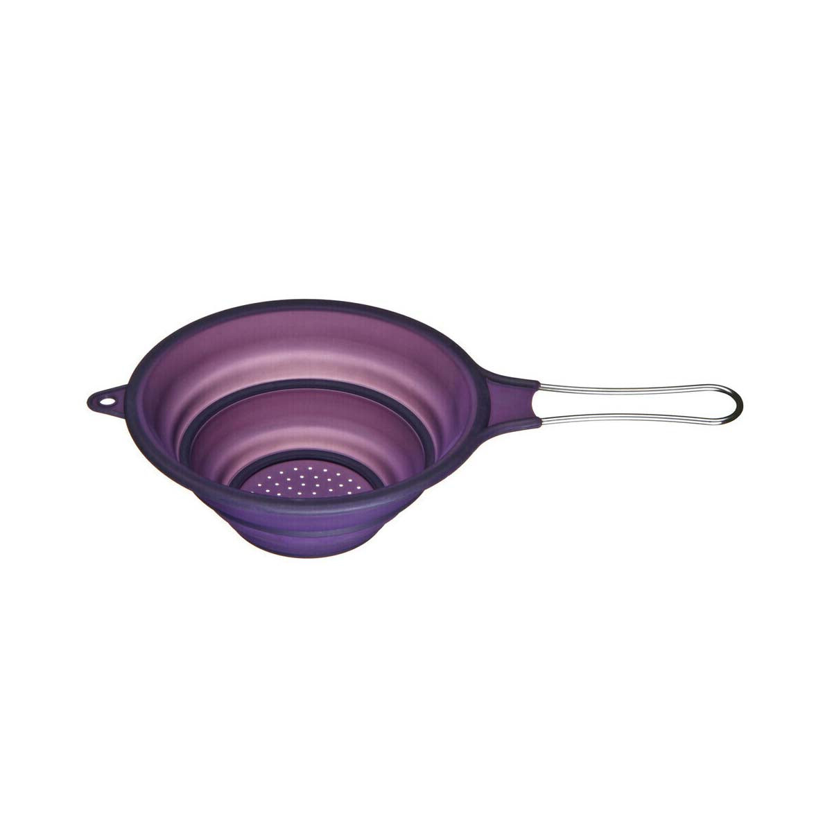 Zing Purple Silicone Collapsible Strainer