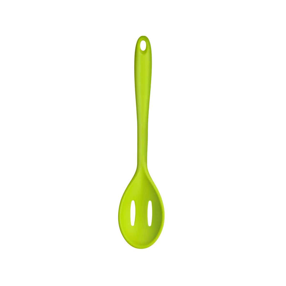 Zing Lime Green Silicone Slotted Spoon