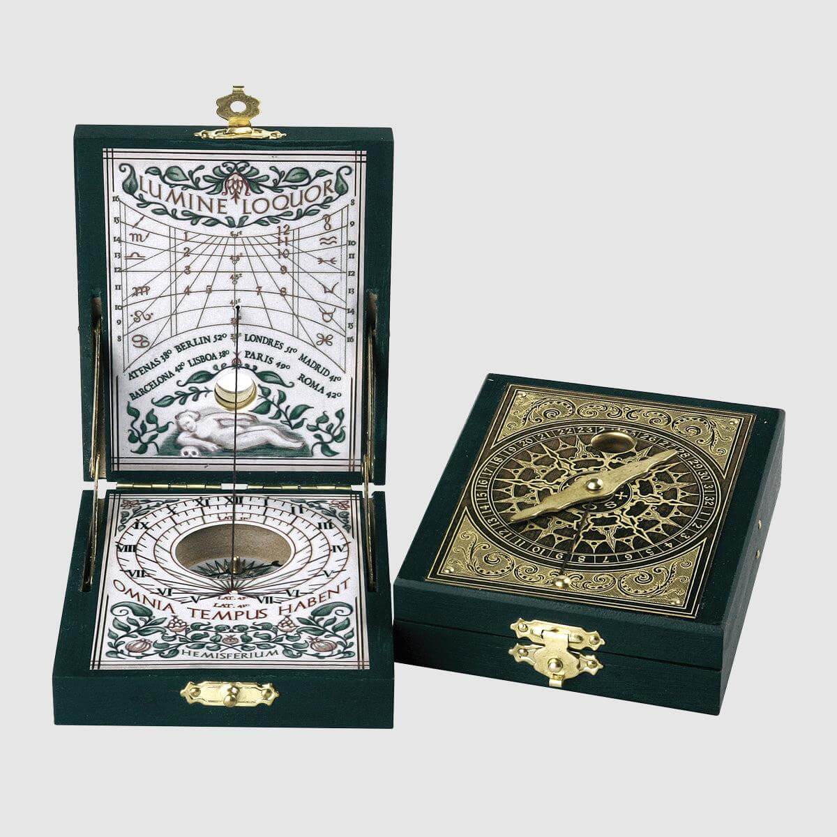 Hemisferium Brass Kepler Dyptich Sundial