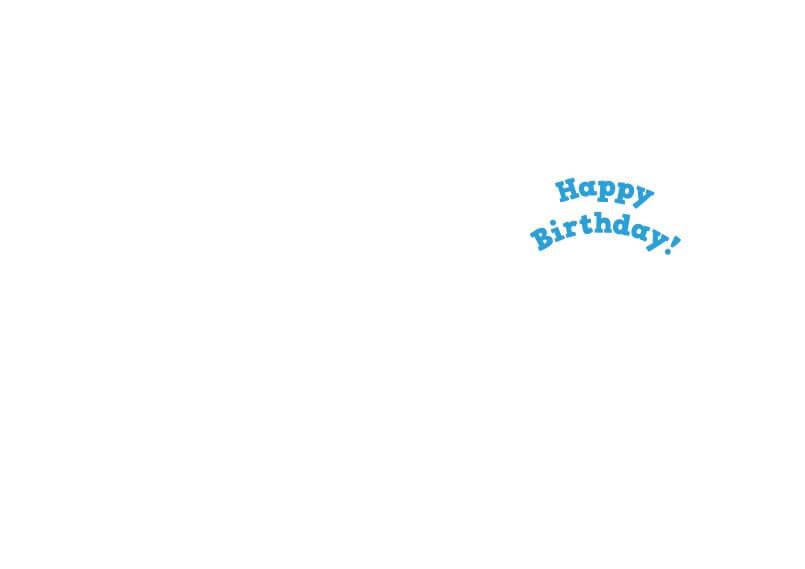 Happy Birthday Card - Age 2 (105 x 148 mm)