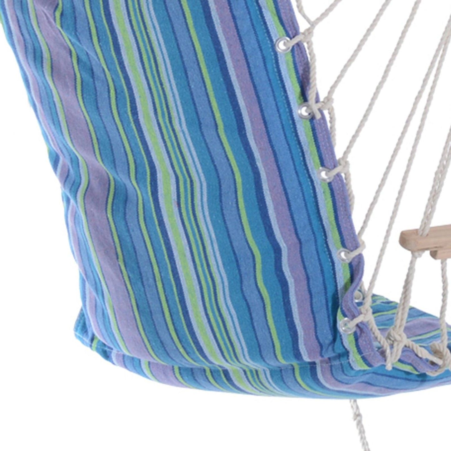 Hanging Rope Chair with Soft Padded Seat & Backrest