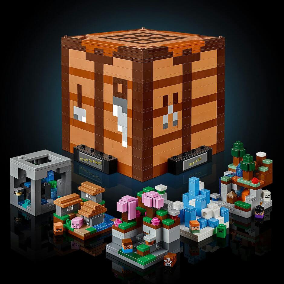 Lego Minecraft 21265 The Crafting Table Model for Adults Age 18 and Up