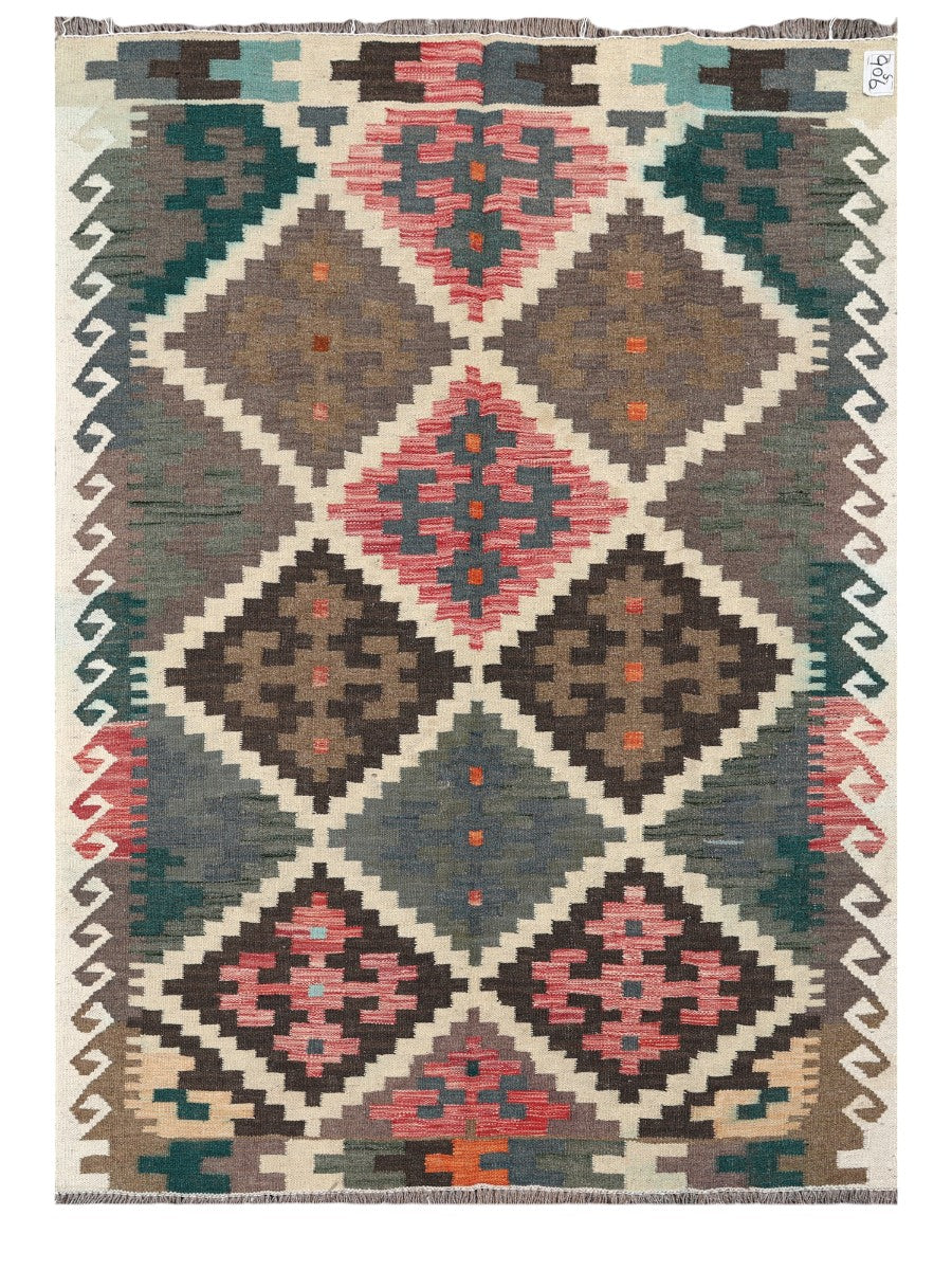 Maimana Afghanistan Kilim Rug - 186 x132 cm