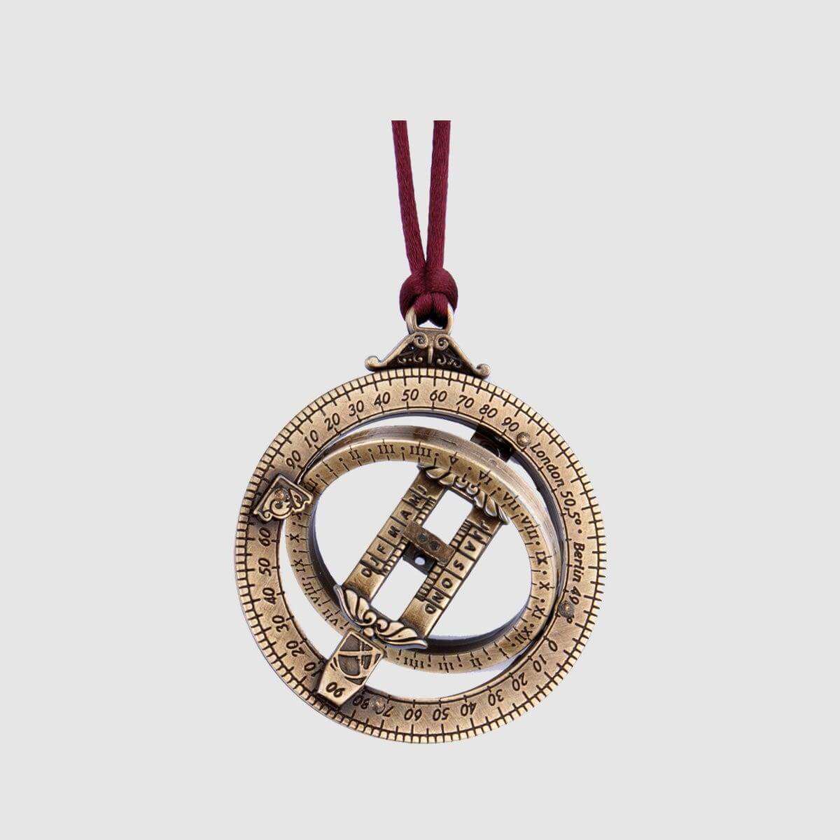 Hemisferium Hanging Astronomical Ring Dial Pendant