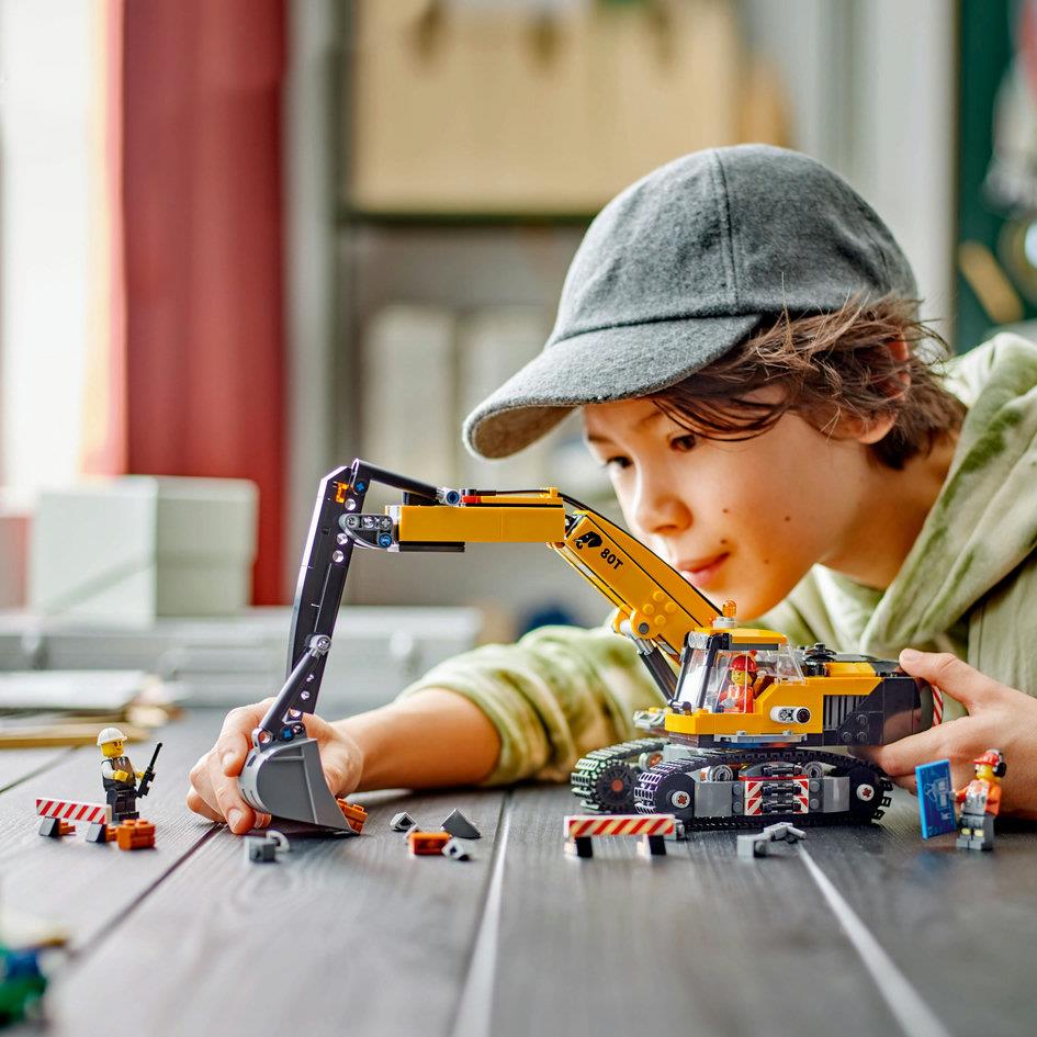 Lego City 60420 Yellow Construction Excavator Playset for Ages 8 & Up