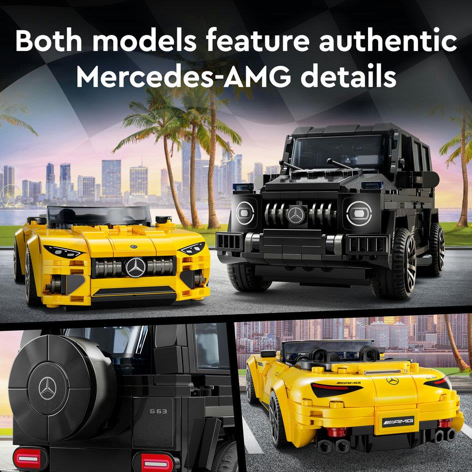 Lego Speed Champions 76924 Mercedes-AMG G 63 & Mercedes SL 63 Ages 10+