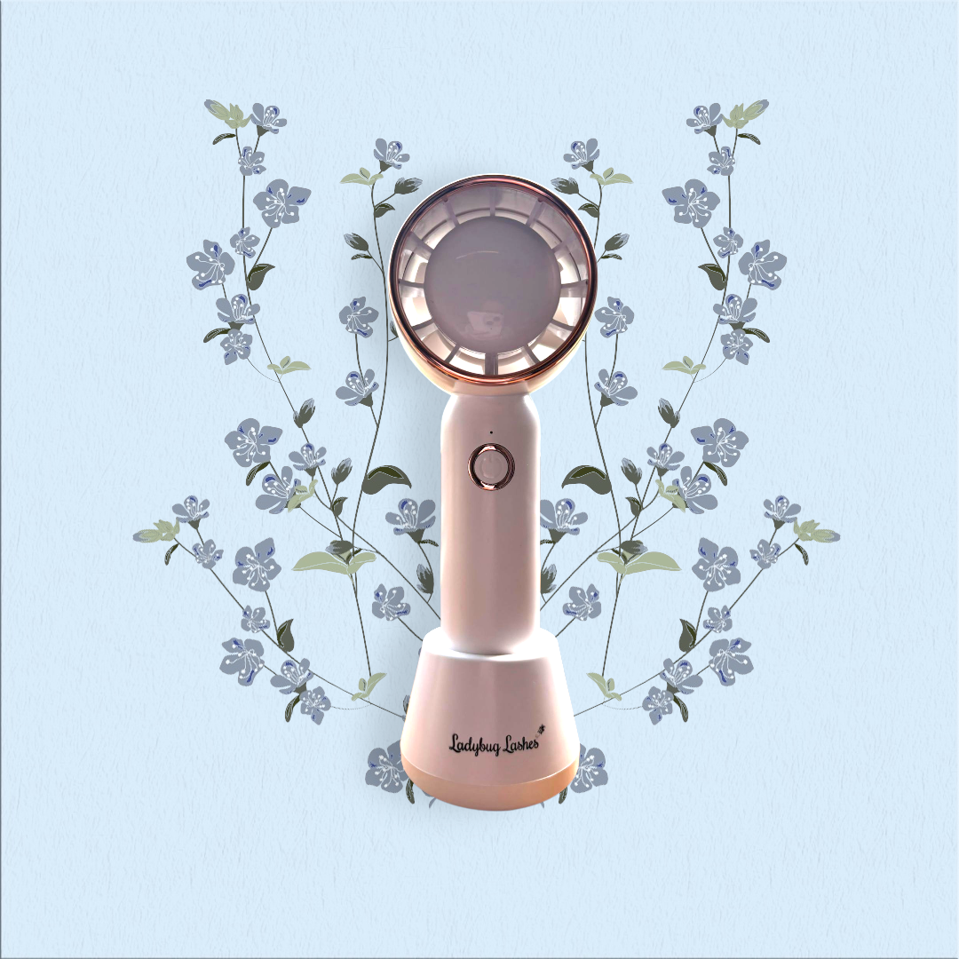 Portable USB Lash Drying Fan – Available in Pink and White