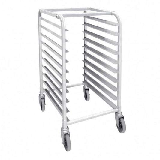 Aluminum Sheet Pan 10 Tier Rack Trolley