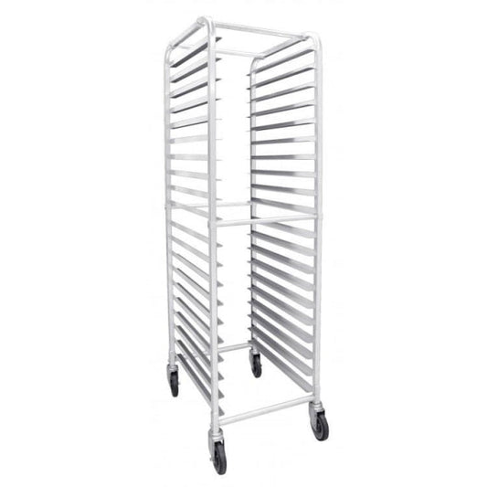 Aluminum Sheet Pan Rack Trolley - 20 Tier Trolley