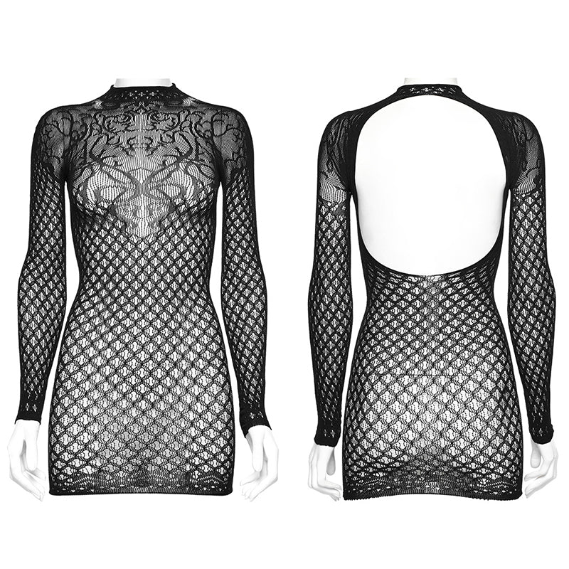 Punk Rave Ansley Fitted Mesh Dress