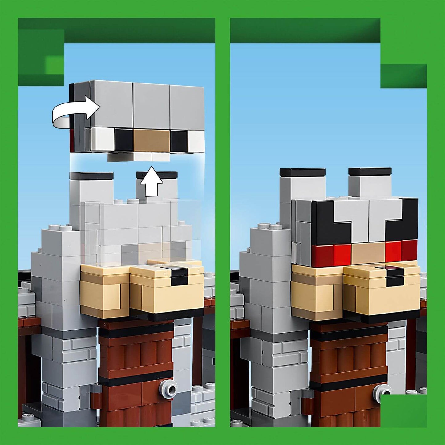 Lego Minecraft 21261 The Wolf Stronghold Toy Playset for Ages 8 and Up