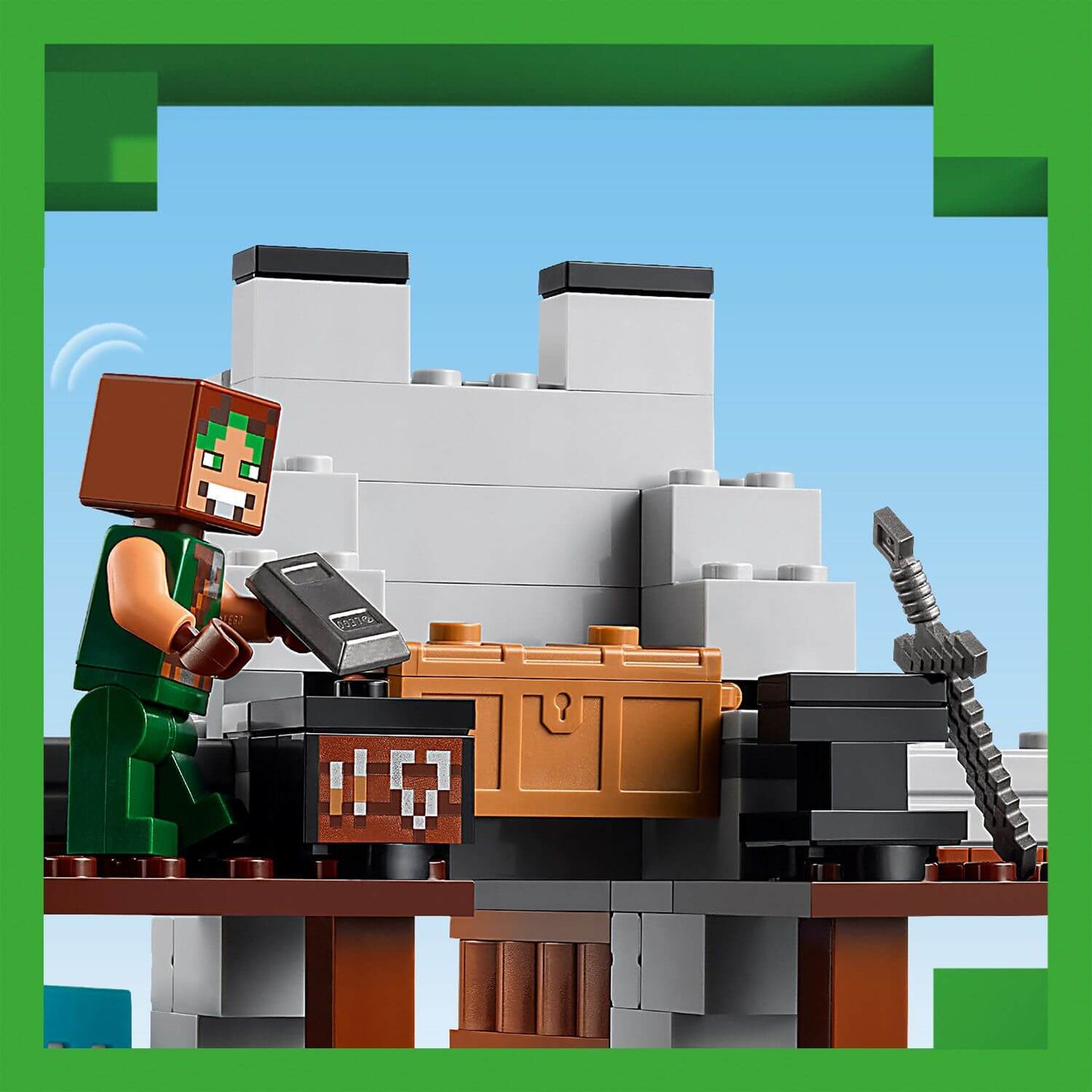 Lego Minecraft 21261 The Wolf Stronghold Toy Playset for Ages 8 and Up
