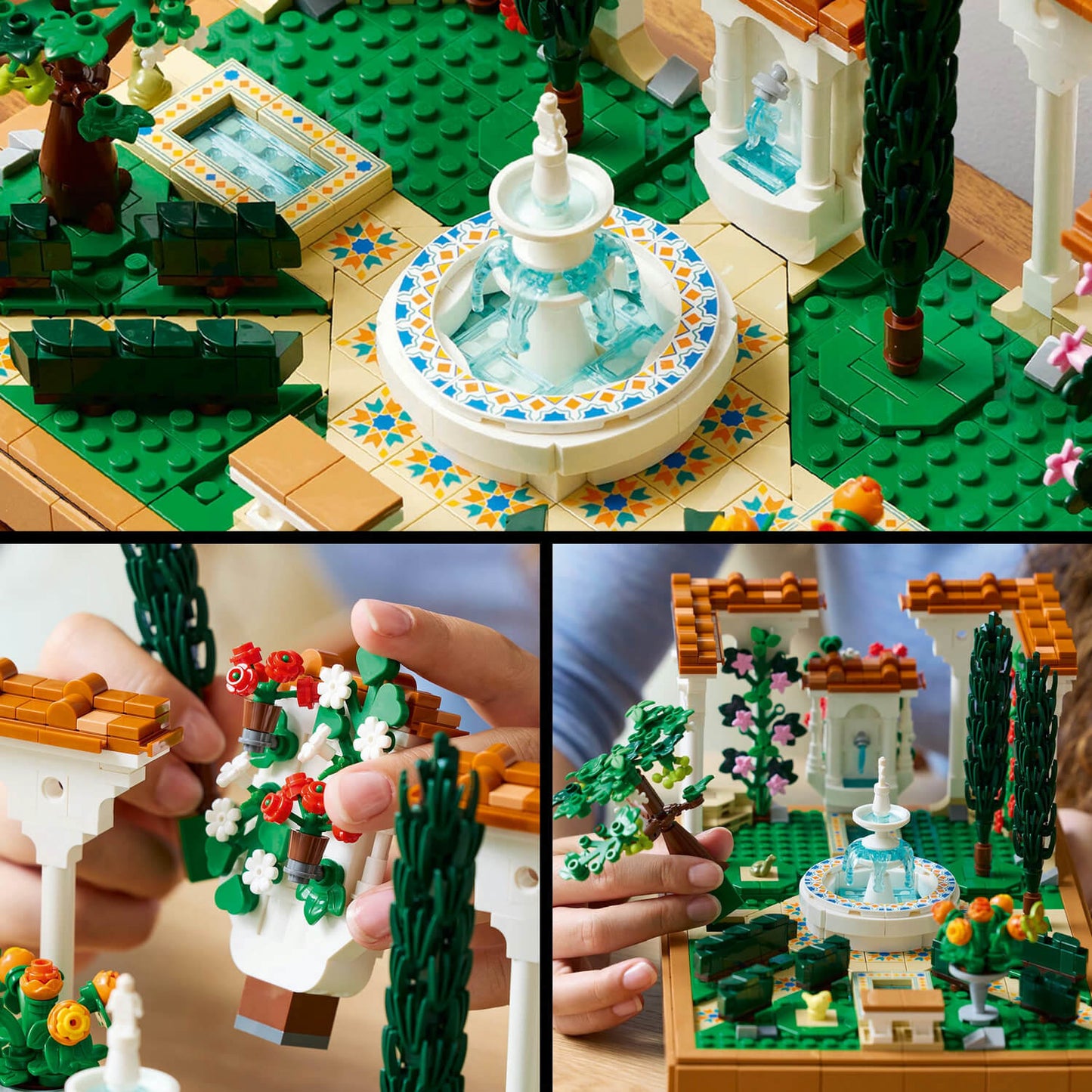 Lego Icons 10359 Fountain Garden Building Set for Adults Ages 18 & Up