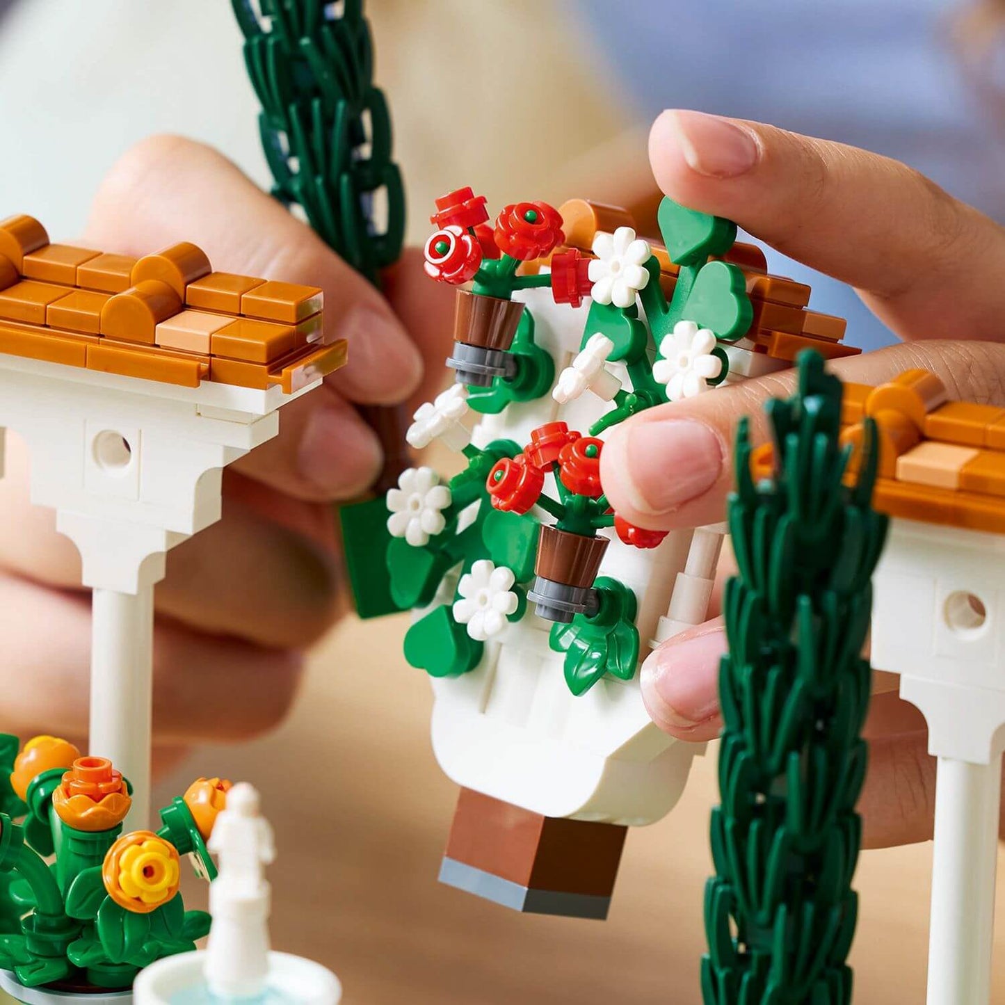 Lego Icons 10359 Fountain Garden Building Set for Adults Ages 18 & Up