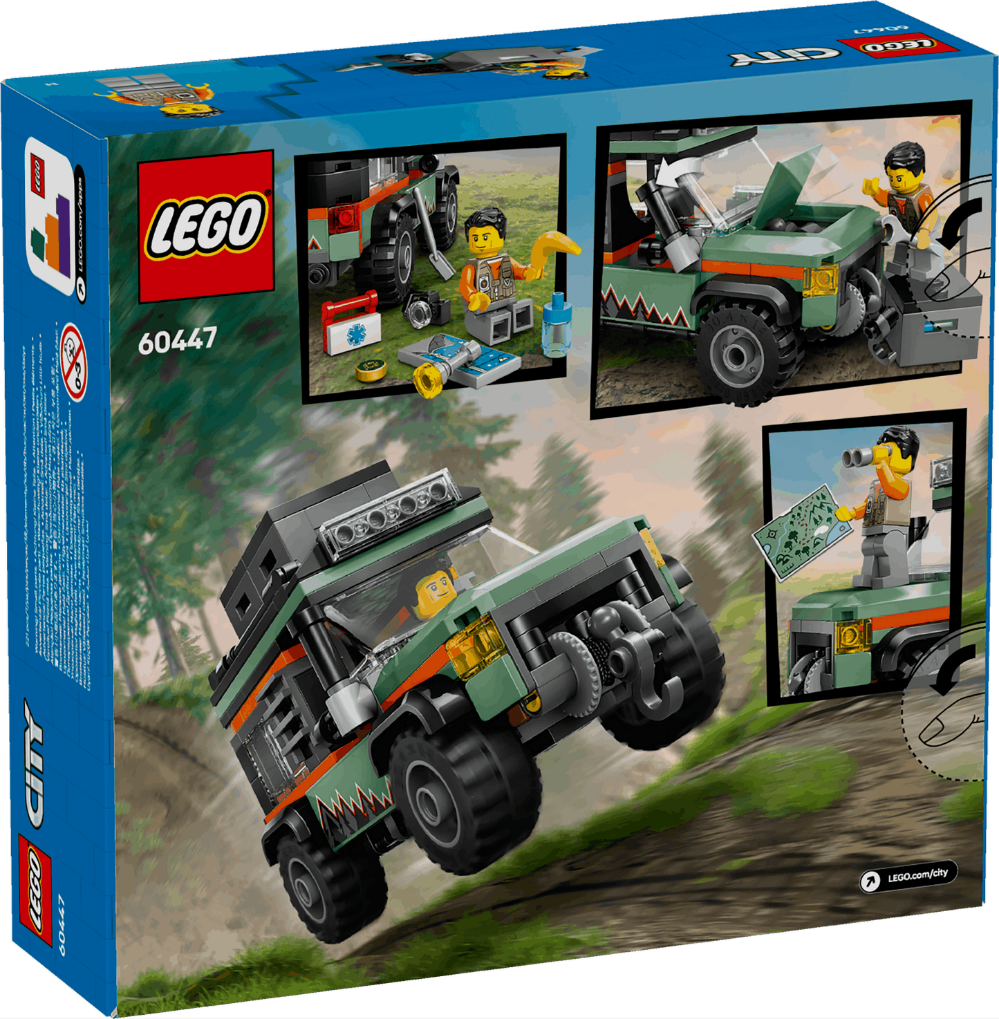 Lego City 60447 Off-Road 4x4 Mountain Truck Playset for Ages 6 and Up