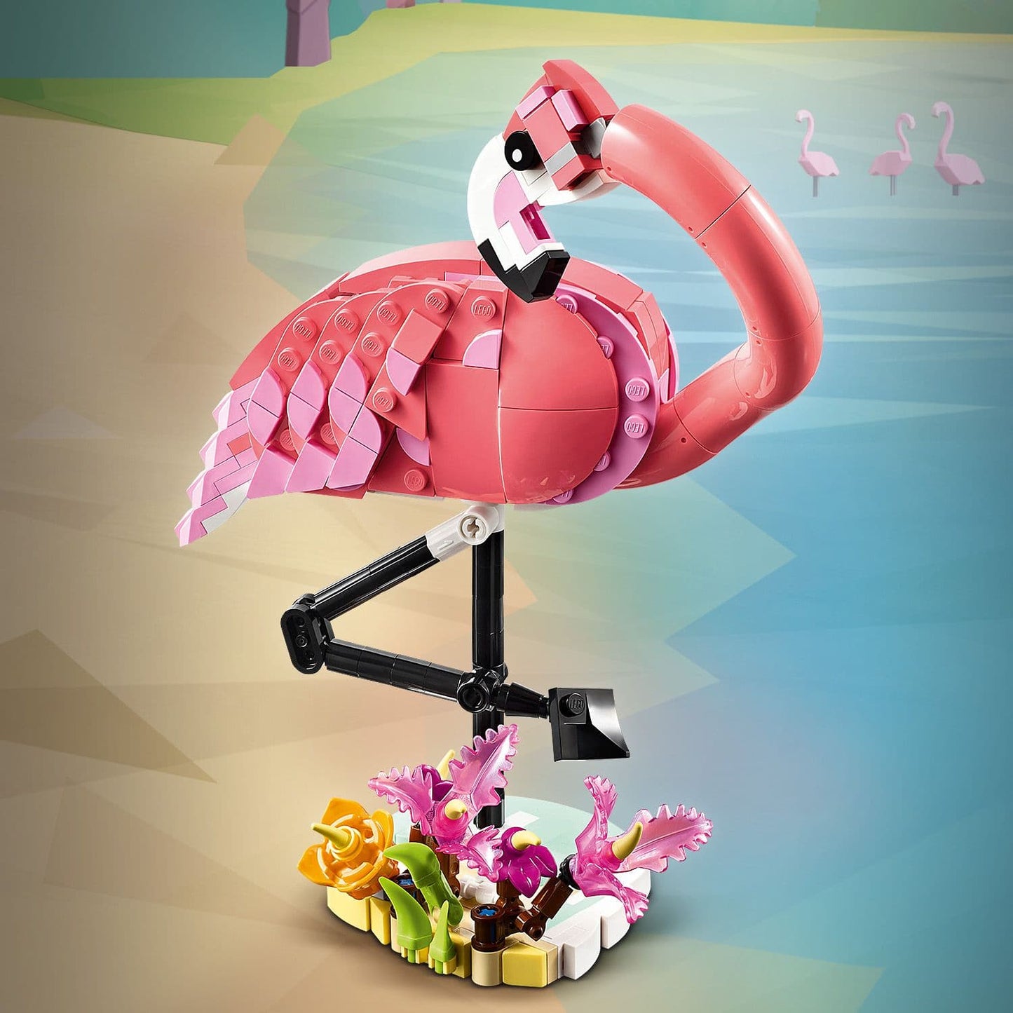 Lego Creator 3 in 1 31170 Wild Animals: Pink Flamingo for Ages 8 & Up
