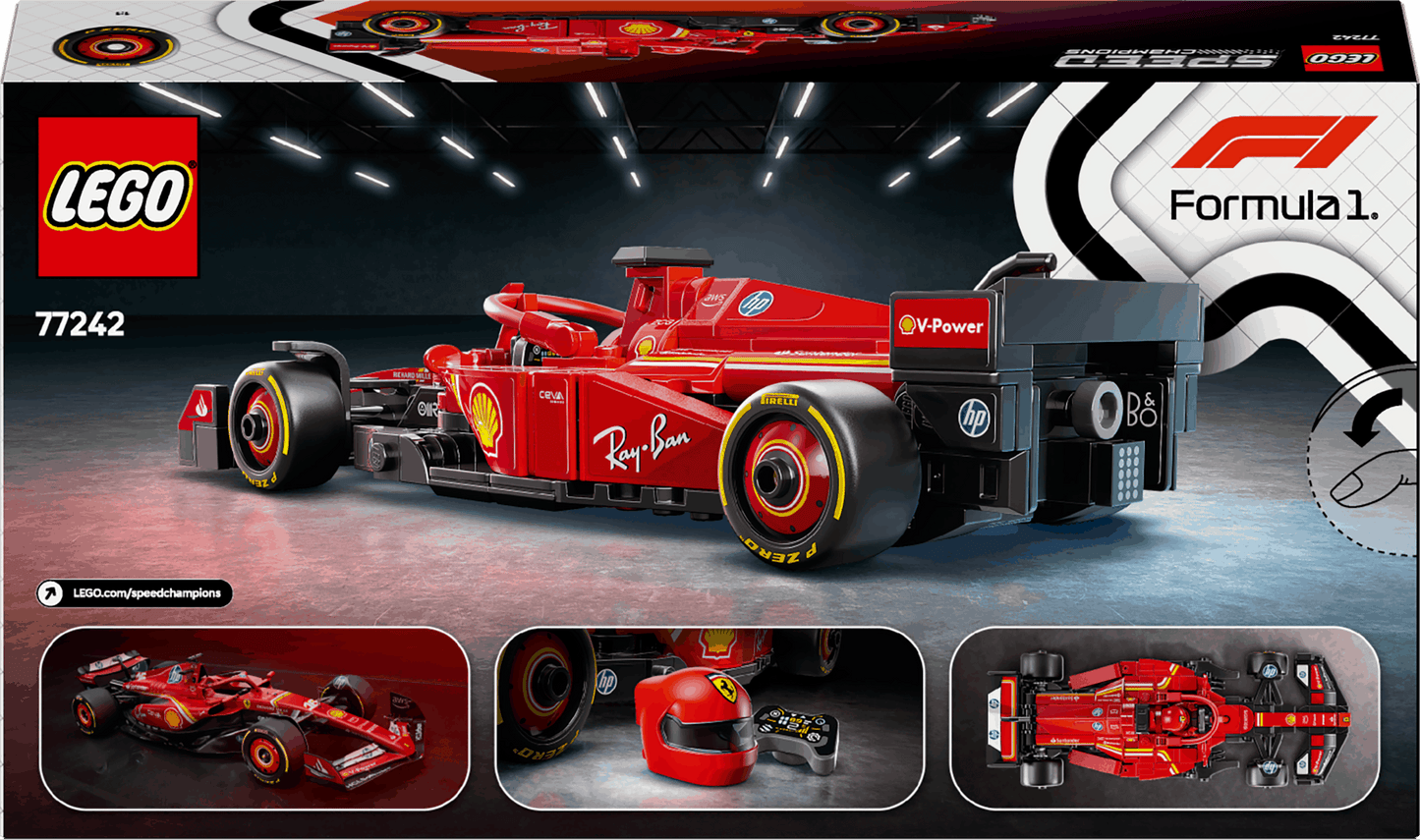 Lego Speed Champions 77242 Ferrari SF-24 F1 Race Car for Ages 10 & Up