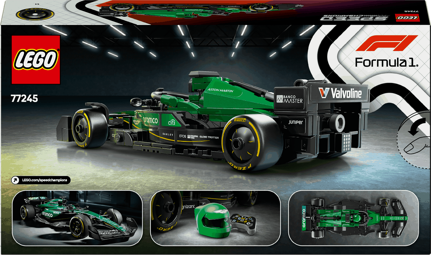 Lego Speed Champions 77245 Aston Martin Aramco F1 AMR24 for Ages 10+