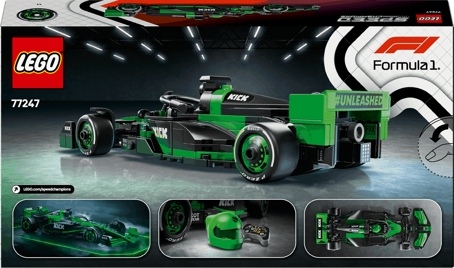 Lego Speed Champions 77247 KICK Sauber F1 Team C44 Race Car Ages 10+