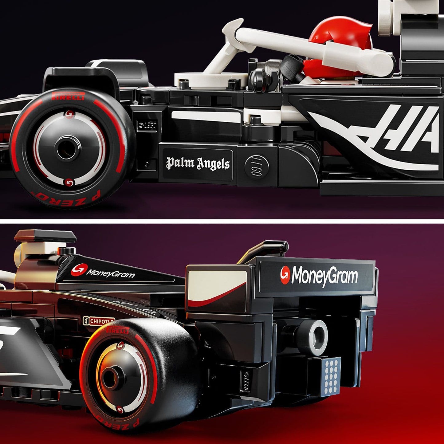 Lego Speed Champions 77250 MoneyGram Haas F1 Team VF-24 Race Car 10+