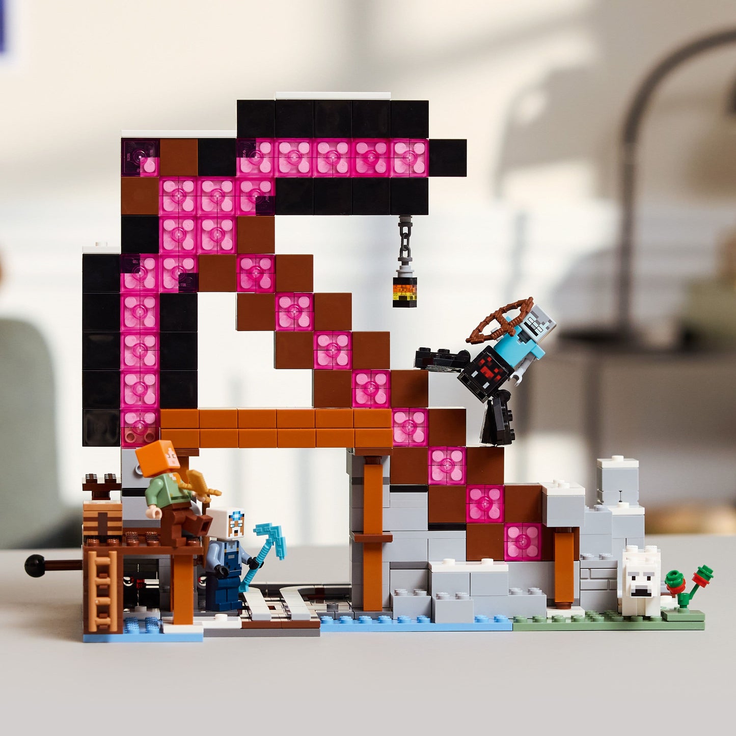 Lego Minecraft 21277 The Pickaxe Mine Buildable Playset for Age 8 & Up