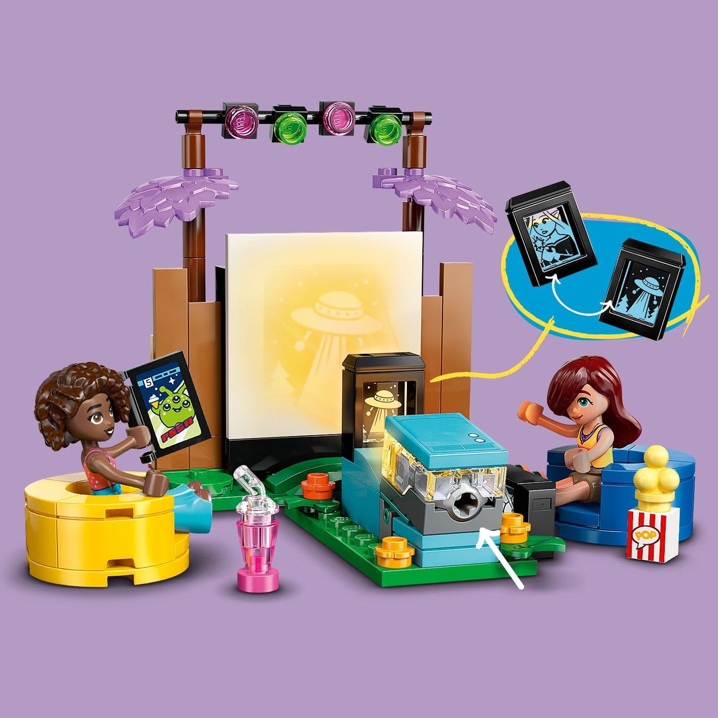 Lego Friends 42642 Friendship Movie Night Buildable Playset for Age 6+